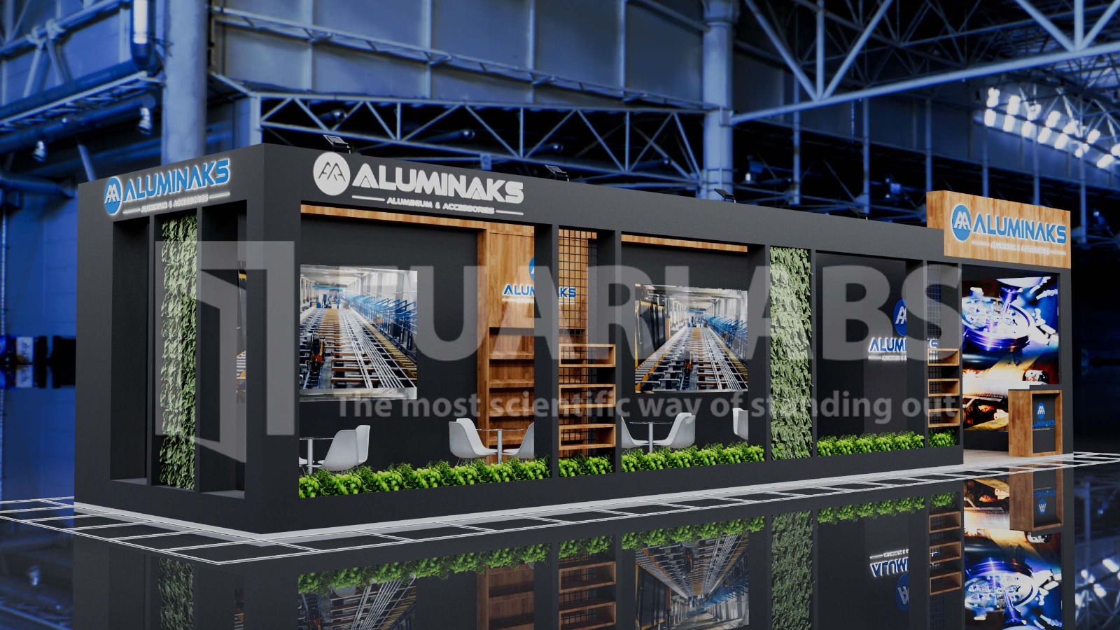 INTERMOB FUARI ALÜMİNAKS AHŞAP STANT TASARIMI